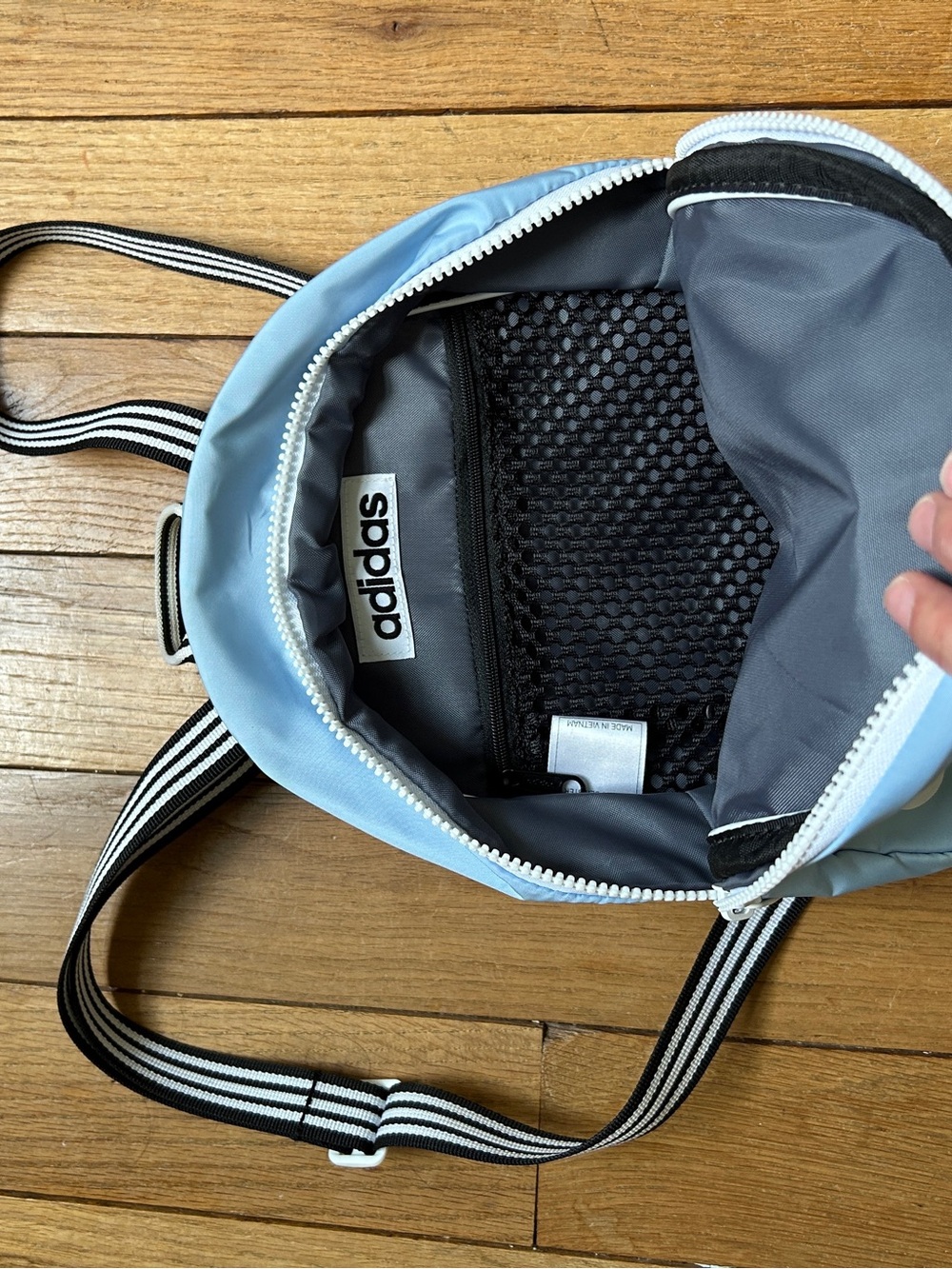 adidas Light Blue Mini Backpack - Picture 3 of 4
